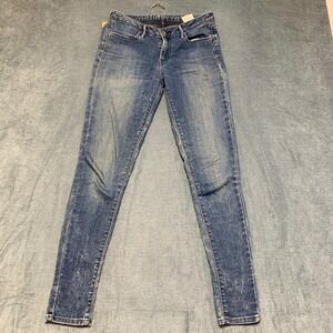 Levi's Legging Jeans Women's 27 Blue Denim Faded Grunge Streetwear Skinny Leg